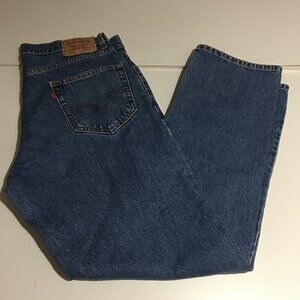 Levi's 505 Regular Fit Mens Jeans Size 36x32 Medium Wash Straight Leg